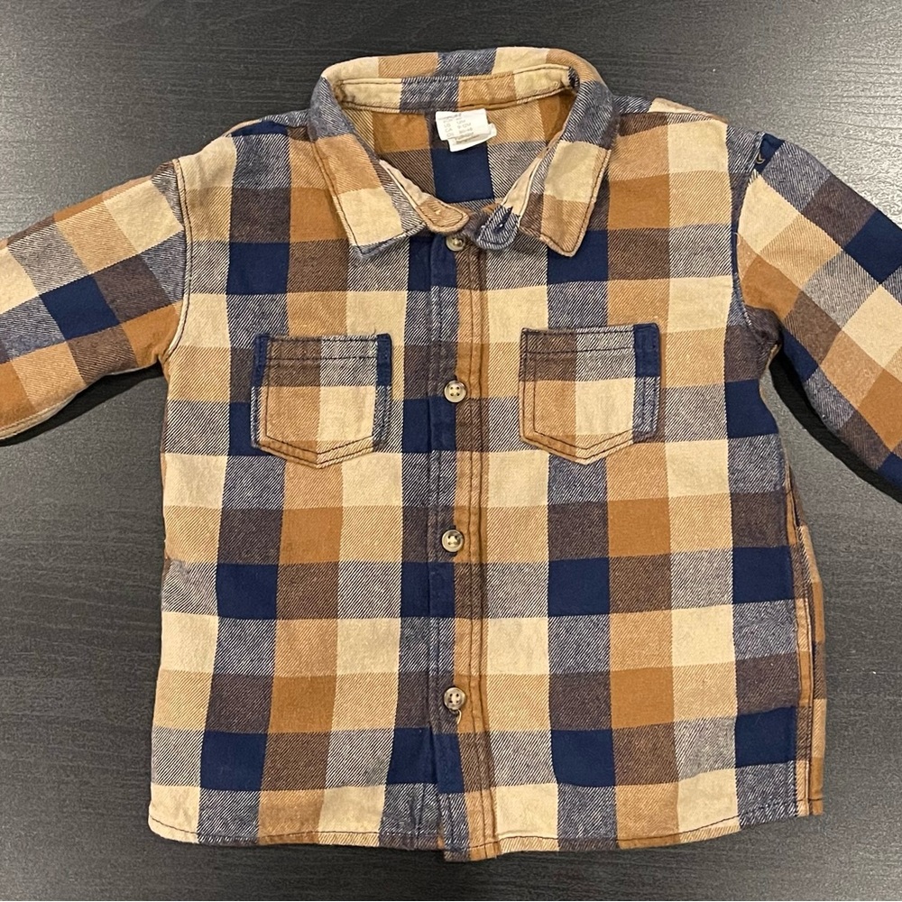 Plaid Shirt (Boys) Size 9-12 Months